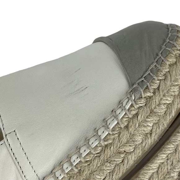 ANTHROPOLOGIE MINT & ROSE PORTOFINO LEATHER JUTE WRAP ESPADRILLE PLATFORMS - Picture 10 of 16